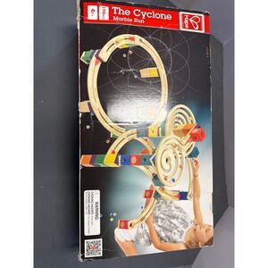 Hape Quadrilla The Cyclone Wooden Marble Run 198 Piece STEM Building Set E6008
